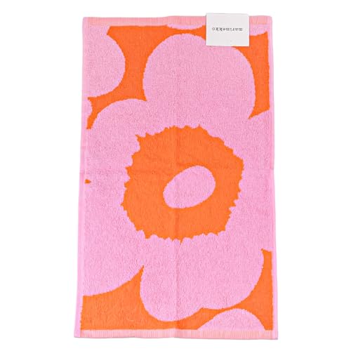 マリメッコ marimekko タオル ゲストタオル フェイスタオル 50×30cm Unikko ウニッコ オレンジ ピンク 75755 075755 230 北欧雑貨 北欧デザイン [並行輸入品]