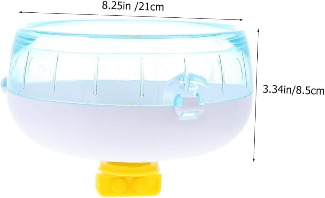 SUPVOX Silent Hamster Running Wheel for Small Animals, 21cm Blue Exercise Wheel for Guinea Pigs, Gerbils, Chinchillas, and Hedgehogs
