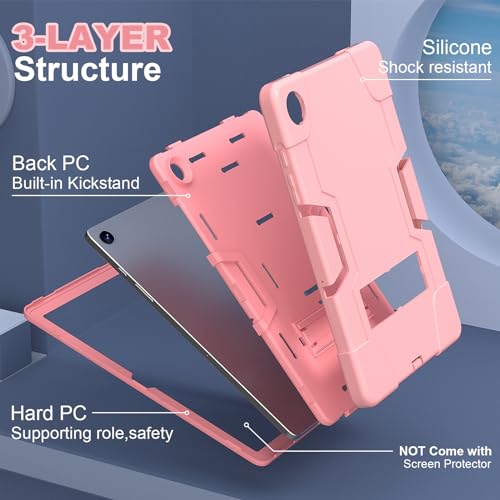 Coque Samsung Galaxy Tab A9 Plus finition luxe antichoc rose
