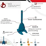 Tile Levelling System spacers 4 mm 200 Clips + 100 Reusable twisters 3 – 22 mm Tile Thick SHAFFER PRO tiling Tools Tile Laying aid for Floor Tiles Wall Tiles Installation, Tiling kit - Image 5
