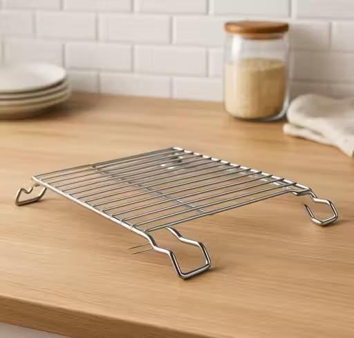 Stainless Steel Grill Rack for Induction, Barbecue Grilling Accessory