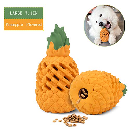 Growom Rubber Dog Toy,Tough Indestructible Funny and Feeding Toy Large Dogs Aggressive Chewers Durable Dog Toy to Chew, Chase and Fetch