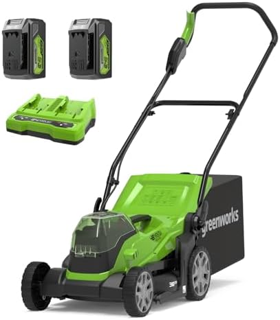Greenworks Cortacésped de Batería 48V (24V x 2) para Céspedes de ...