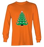 Mustache Christmas Tree - Santa Funny Youth T-Shirt