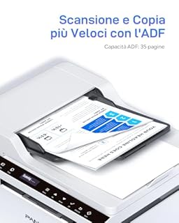 PANTUM BM2309AW Stampante Laser Multifunzione WIFI Bianco e Nero, 3in1 stampa, copia e scansione con ADF, Bluetooth, USB 2.0, Velocità di stampa fino a 20 ppm Fogli per Casa Ufficio