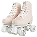 Roller Skates for Women PU Leather Four-Wheel Roller Skates Indoor Outdoor Skating Shoes