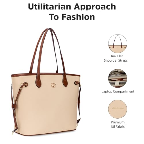 Image of Lavie Signature Women's Canva 15 Inch Laptop Tote Handbag | Tote Bag for Work | Ladies purse | Stylish Shoulder Bag | Gift for Women