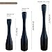 SDALI HOME Candle Holder Black Candlestick Holders 3,Tall Taper Candle Holders Set of 3 for Candlesticks(12
