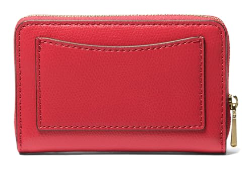 Image of Michael Kors Women's Jet Set Small Zip Around Card Case, Crimson, Small