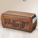 K KELBEL Banco de almacenamiento de zapatos, cojín desmontable con