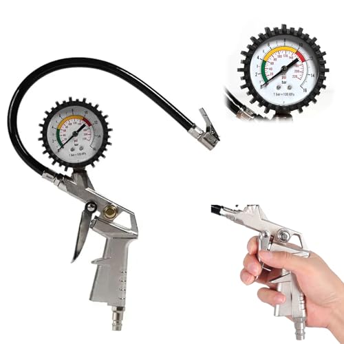 Reifendruckprüfer,220 PSI Luftdruckprüfer,Reifendruckprüfer für Auto,Digitaler reifendruckprüfer,Reifenfüller,Druckluft Kompressor Zubehör,Reifendruckmesser,Geeignet für Autos,Fahrräder,Motorräder,LKW