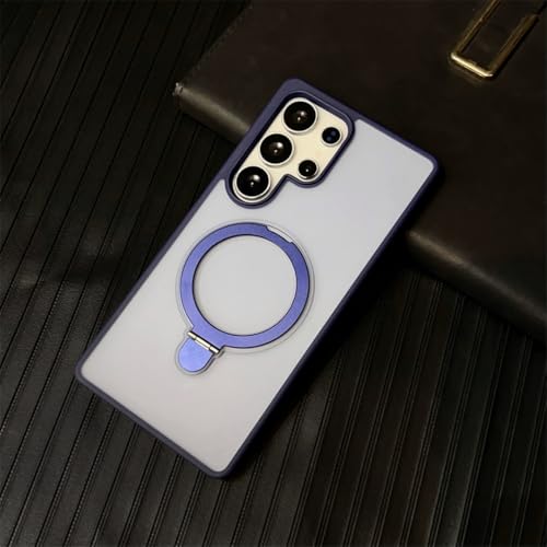 Coque Galaxy S22 Ultra 5G bleu mate idéale pour visionner vos vidéos les mains libres
