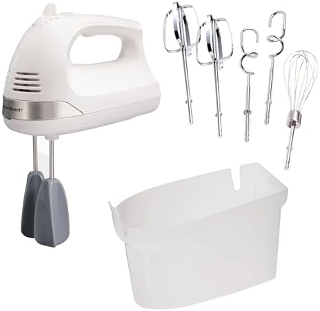 Hamilton Beach 6-Speed Electric Hand Mixer with Whisk, Dough Hook...