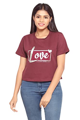 Image of MIST N FOGG Casual Printed Womens Crop Tops