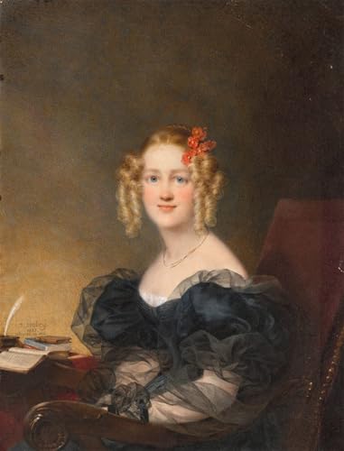 Tableaux Toile Portrait de femme Jean Baptiste Isabey Déco Murale 60x90cm