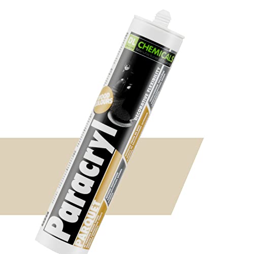 Parkett & Laminat, Holzböden Fugenfüller schleifbar, Holz-Reparatur |elastischer Dichtstoff für Anschluss- und Dehnungsfugen, lösemittel- und silikonfreie Dichtmasse (5, Pappel/Birke, 310ml)