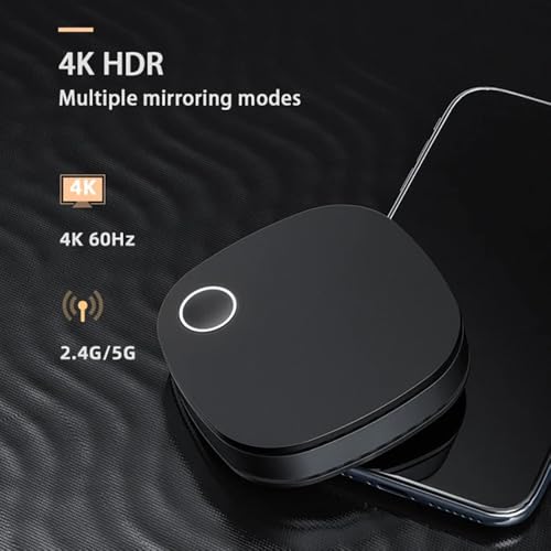 Image of ETZIN 4K HDR HDMI Receiver, 4K 60Hz HDMI 2.0 TV Projector Monitor, Support 2.4 /5GHz High Speed WiFi, Compatible with Ai-rplay, Android, Windows, Miracast Mirroring Display EPL-G54