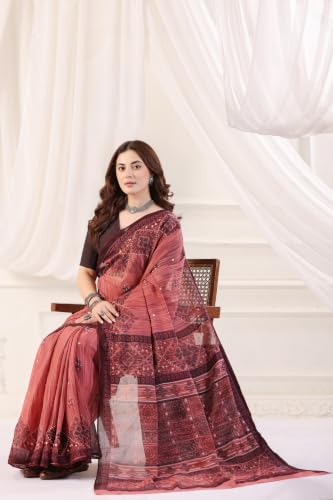 Image of TAMAIRA FASHION Mulmul Pure Cotton Saree For Woman |Office Wear Daily Wear Sarees For Women Without Blouse Piece(Available in 10 Colours)