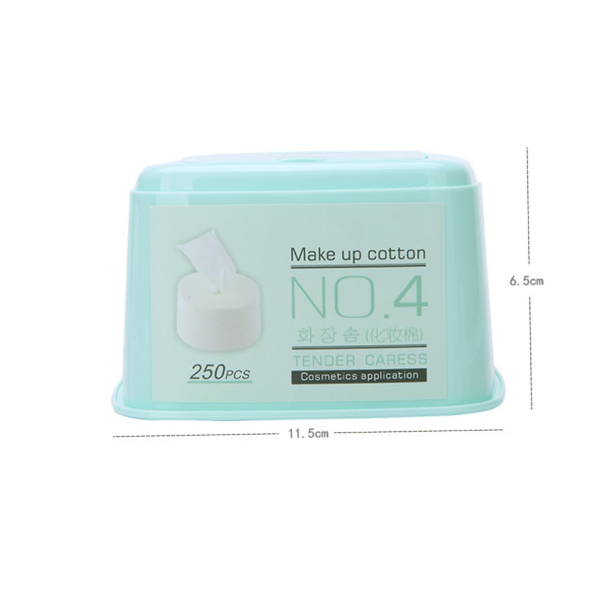 HAPINARY Cotton Pads for Makeup Removal 2 Pack Reusable Gentle on Skin 250 Sheets/Box Color