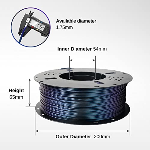 Image of VOXELAB 3D Printer Filament - Color Changeable PLA 1.75mm, Burnt Titanium, Chameleon PLA 1kg (2.2lbs) - Dimensional Accuracy + /- 0.02mm
