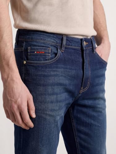 Image of The Indian Garage Co Men Carrot Fit Paint Splash Mid-Rise Stretchable Jeans