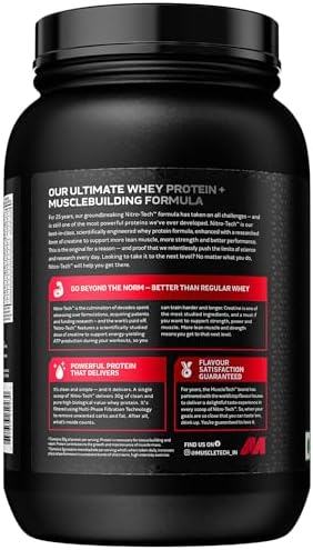 MuscleTech Nitro-Tech, Milk Chocolate - 908g
