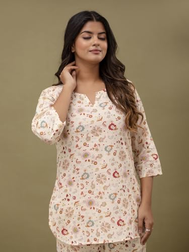 Image of feranoid Women Full Sleeves Cotton Nightsuits