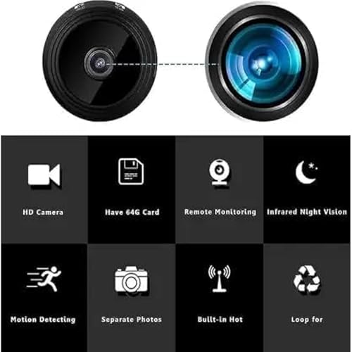 Image of High-Definition 1080p HD, CCTV Security System Home & Office, Sequirity Magnet Camera WiFi connectivity Enabling Live Streaming with Audio and Video Camera