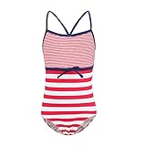 HowJoJo Girls One Piece Swimsuit Striped Hollow Out Ruffles Swimwear Bathing Suits