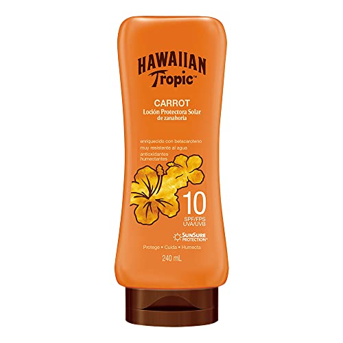 Bloqueadores Y Bronceadores, Drugstore Hawaiian Tropic Carrot Protector Solar 10 FPS Loción de 240ml