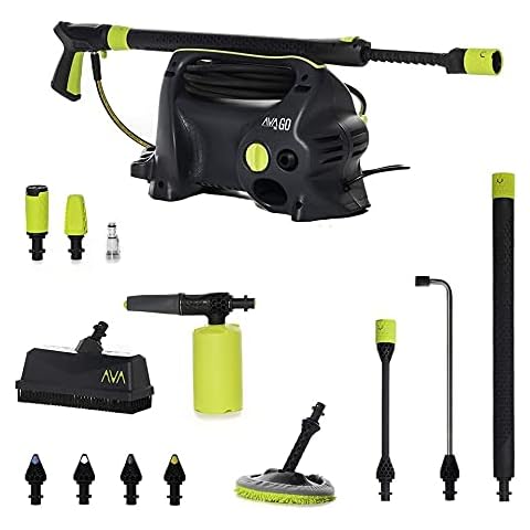 AVA GO P55 Limited Edition Pressure Washer, Packed With Accessories for Every Job, Compact and Portable Jet Washer for Car Cleaning, Patios Cover