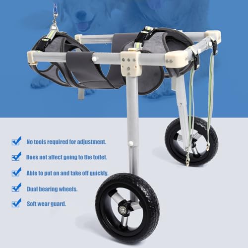 Soporte de cadera para perro: soporte de pierna trasera ajustable para artritis, ACL desgarrado, displasia de cadera, ayuda de movilidad de mascotas para problemas de caminar