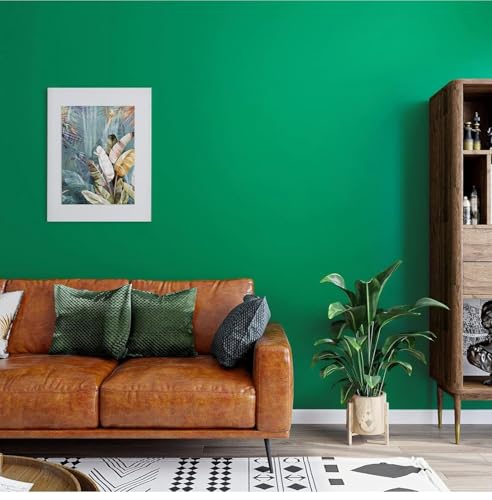 Image of ONETON Peel and Stick Green Matte Contact Paper Waterpoof Self Adhesive Decorative Wallpaper for Wall Kitchen Wallpaper for Bedroom (DRK GREN MATT WP, 24x80 inch)