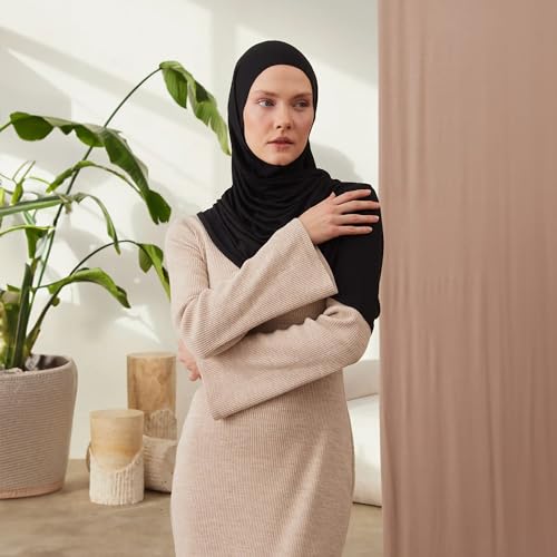 Modest Instant Premium Jersey Hijabs | For Muslim Women Pre-Sewn Head Scarf Wrap Hijabs2