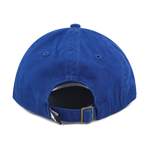 The Hat Depot Kids Washed Low Profile Cotton And Denim Plain Baseball Cap Hat (6-9 Yrs, Royal Blue) #TOP2