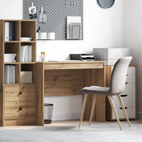 Bureau en bois de chêne 90x50 cm compact et ergonomique - 2