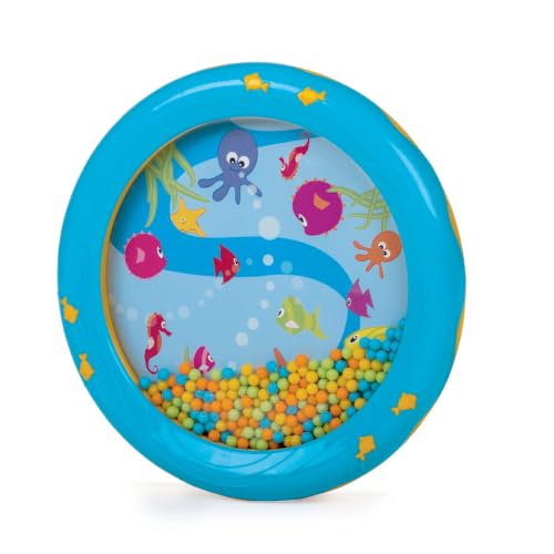 Halilit Children's Ocean Drum. Bead Sea Sound Wave Musical Instrument. BPA Free. Robust Kids Sensory Percussion Toy for Toddl