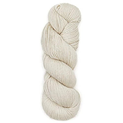 100% Baby Alpaca Yarn Wool Bare Yarn Wool Undyed Hank Dk Weight - Heavenly Soft And Perfect For Knitting And Crocheting (Ivory, Dk) #TOP4