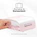 KIARA SKY UV Nail Lamp, LED Nail Lamp, Cordless & Rechargeable Nail Dryer Flash Cure UV Light for Gel Nail Polish - Beyond Pro Vol II, Pink