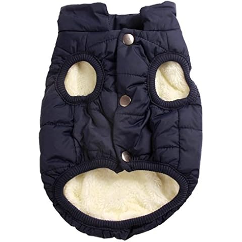 JoyDaog 2 Layers Fleece Lined Dog Jacket Cover