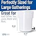 Carlisle FoodService Products Round Beverage Dispenser Drink Dispenser with Spigot for Catering, Plastic, 5 Gallons, White