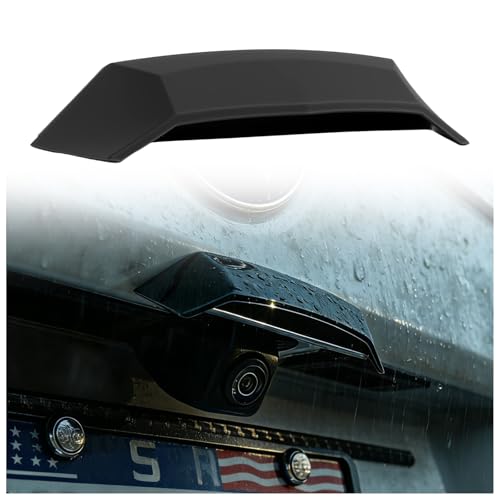 Upgraded Backup Camera Rain Shield for Car,Silicone Rear View Backup Camera Cover with Wider & Longer Design,Self-Adhesive Car Reverse Cameras Rain Cover Cars Exterior Accessories