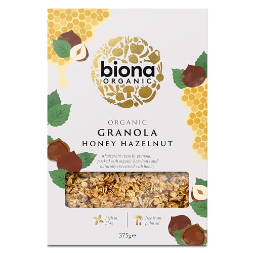 Biona Organic Honey Hazelnut Granola, 375g