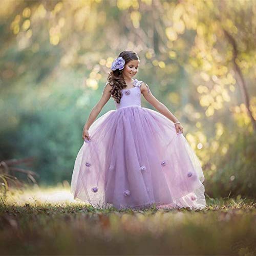 Tulle Flower Girl Dresses for Wedding V Neck Toddler First Communion Dresses Pageant Ball Gown AR2182
