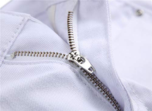 Enrica Men's Casual Skinny Printed Stretch Denim Jeans Pants3