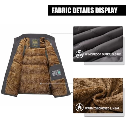 Image of Msmsse Men's Outerwear Vests Winter Quilted Padded Vest Gilet Stand Collar Warm Puffer Vest