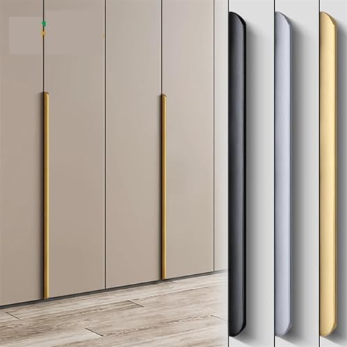 Tiradores ocultos para muebles, pomos de aleación de aluminio, tiradores largos para cajones para armarios de cocina y armarios