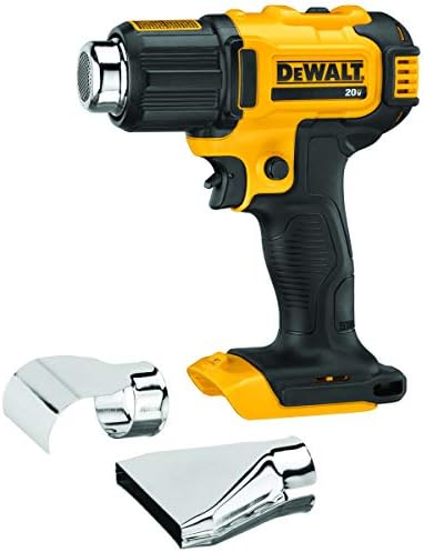DEWALT 20V MAX Heat Gun, Cordless, Up to 990 Degrees, 42 Minutes of Run Time, LED Light, Bare Tool Only (DCE530B)