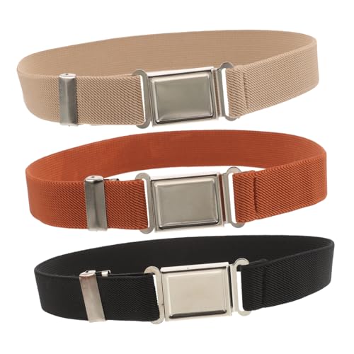 Cinturones Infantiles Ajustables con Cierre Magnético para Niños Pack de 3 Piezas Unisex