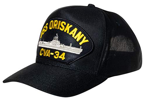 Image of United States Coast Guard Emblem Patch Hat Navy Blue Baseball Cap